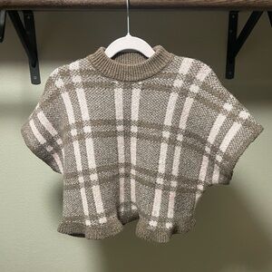 Zara Poncho - Pink and Brown - 2T Never Worn